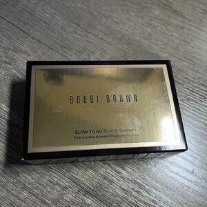 Bobbi Brown Glow to Go set French Pink Blush and Illuminate Platinum Illuminator